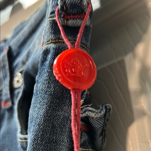 True Religion Y2k 90s low rise Jeans SZ 14 - Picture 5 of 8